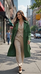 Monochrome women's suit