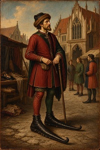 Medieval poulaine shoes